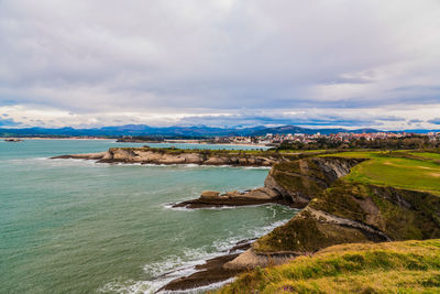 Scenic view of sea against sky