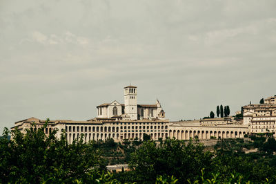 Low angle view of historic building against sky