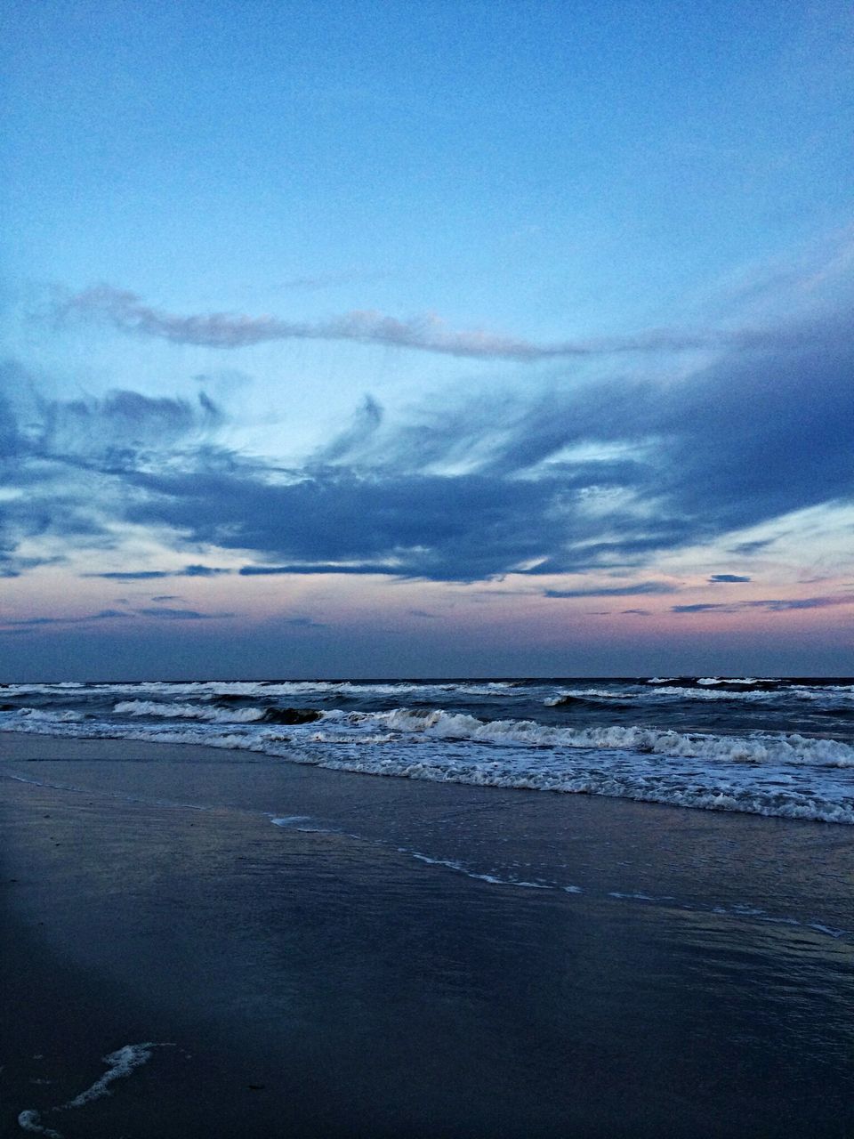 sea, beach, water, horizon over water, sky, tranquil scene, scenics, tranquility, shore, beauty in nature, sand, nature, blue, cloud - sky, idyllic, cloud, coastline, calm, wave, outdoors