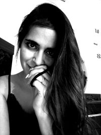 Close-up portrait of young woman