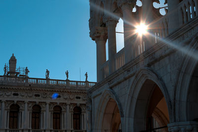 Low angle view of historical building