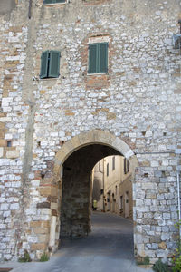 Entrance of historic building