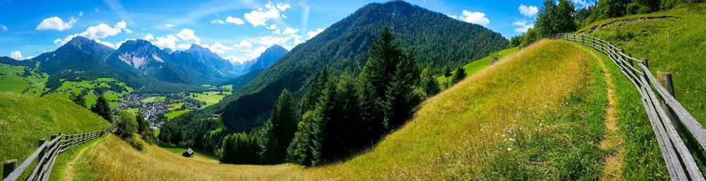 Footpath leading towards mountain