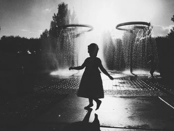 People walking on road