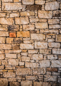 Full frame shot of stone wall