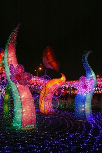 Light trails at night