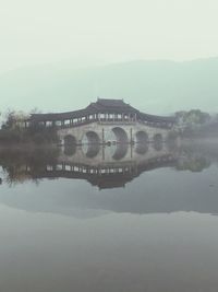 View of built structures against sky