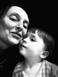 Portrait of mother with baby