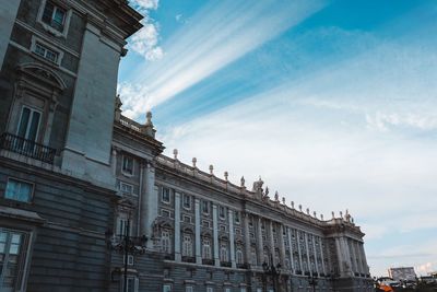 Low angle view of building against sky