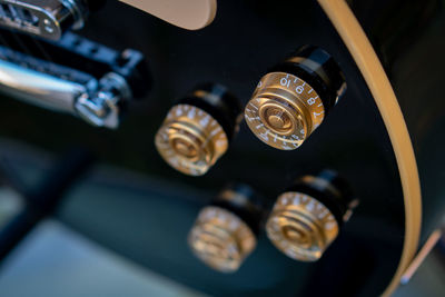 Close up of a guitar
