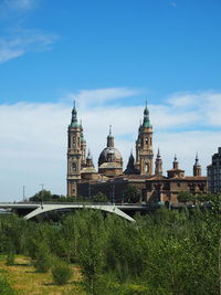 View of church against cloudy sky