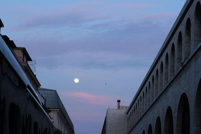 Low angle view of buildings against sky