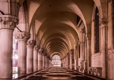 Corridor of historic building