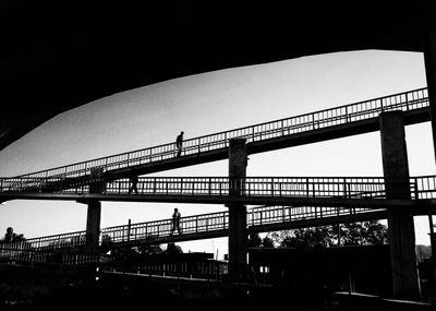 Low angle view of bridge against sky