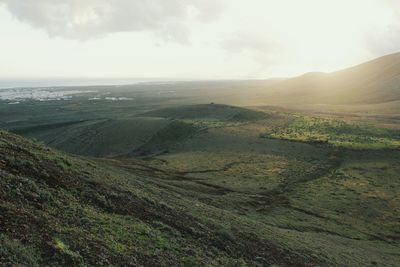 Scenic view of landscape against sky
