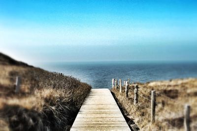 Pier leading to sea