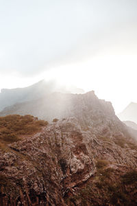 Scenic view of mountain against sky