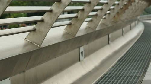 High angle view of bridge