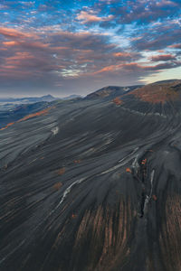 Aerial view of townscape against sky