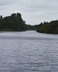 Scenic view of river against sky