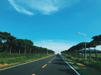 Country road along landscape