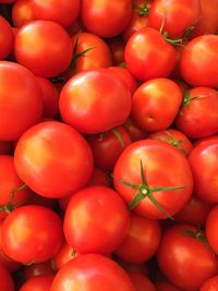 Full frame shot of tomatoes at market