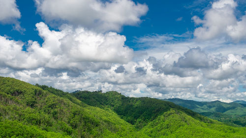 Panoramic view of landscape against sky