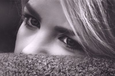 Close-up portrait of young woman