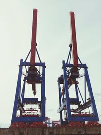 Low angle view of construction site