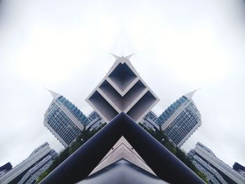 Low angle view of buildings against sky
