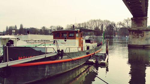 Boats in river