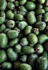 Full frame shot of green fruit