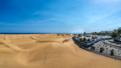 Panoramic view of beach against sky