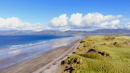 Panoramic view of beach against sky