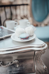 Close-up of cake on table