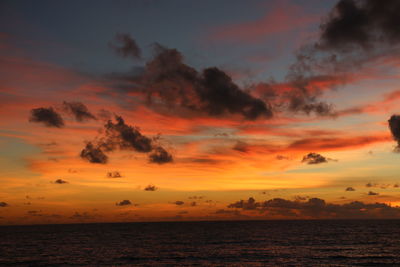 Sunset over sea