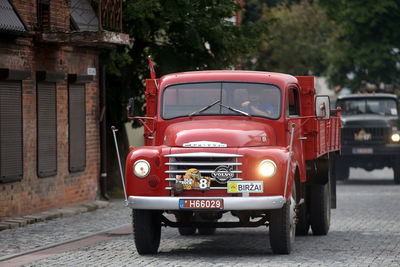 View of car on road