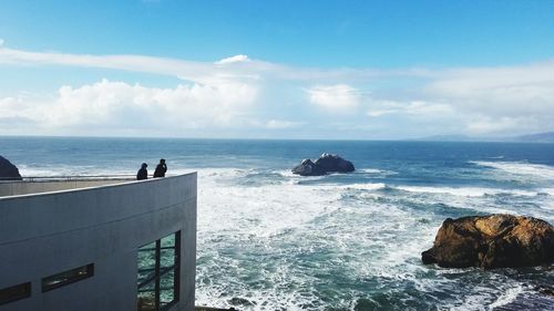 Scenic view of sea against sky