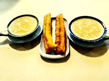 Close-up of served food