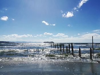 Scenic view of sea against sky