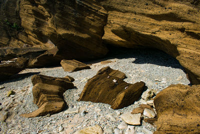 Rocks on shore