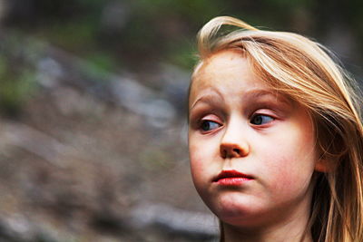 Close-up portrait of girl