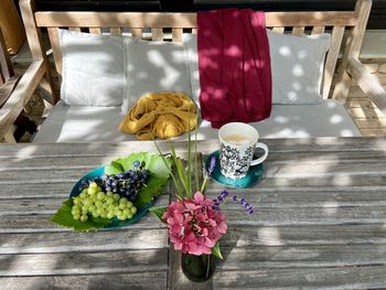 Close-up of potted plant on table
