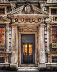 Facade of old building