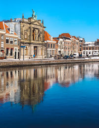 Reflection of buildings in canal