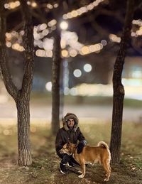 View of a dog on the ground