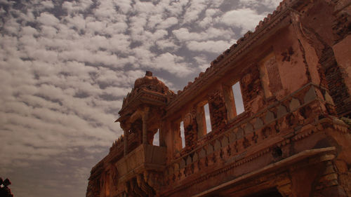 Low angle view of building against sky