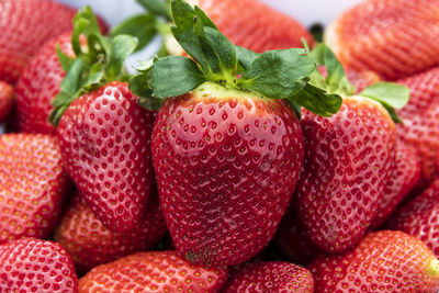 Full frame shot of strawberries