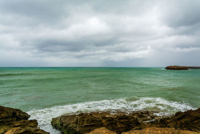 Scenic view of sea against sky