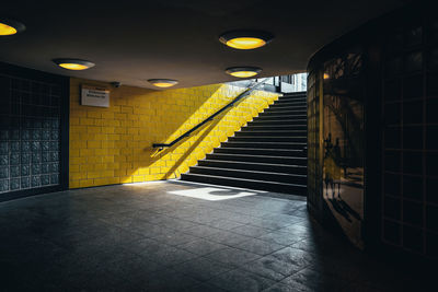 Empty subway station